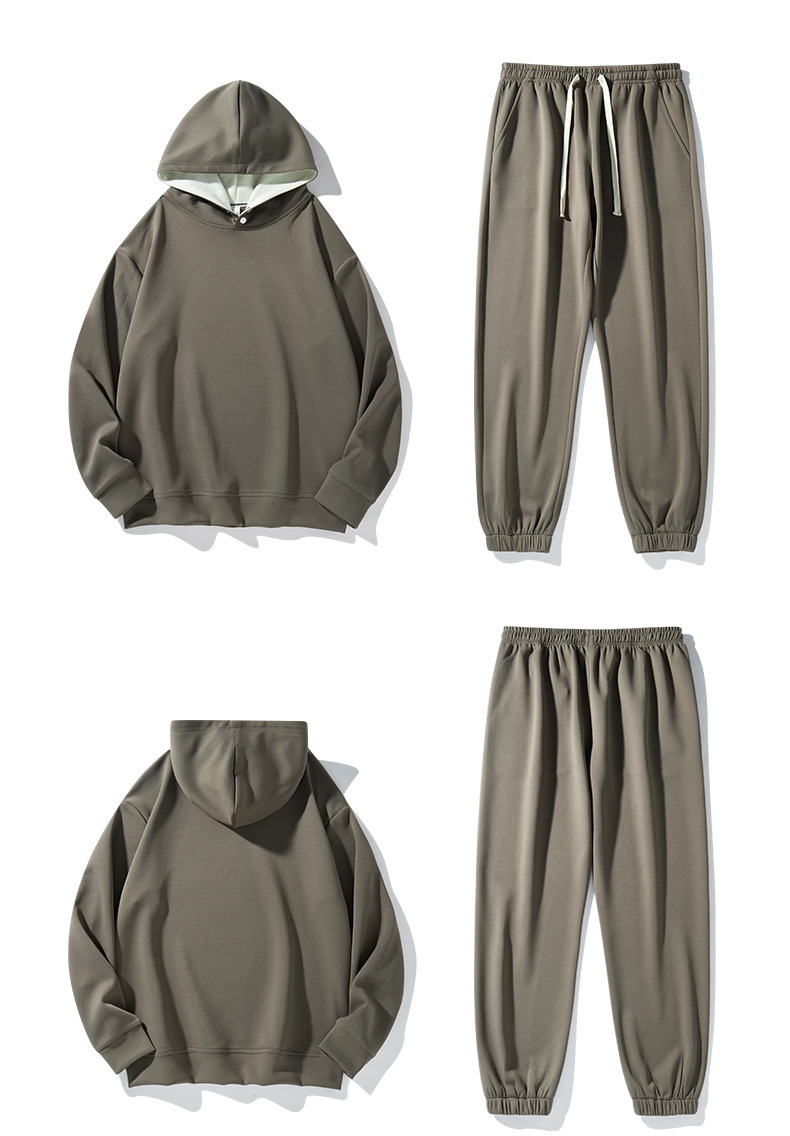 Ensemble de sport, sweat à capuche de marque tendance, pantalon hygiénique ample, pantalon de course, ensemble deux pièces, offre spéciale_voghion.com