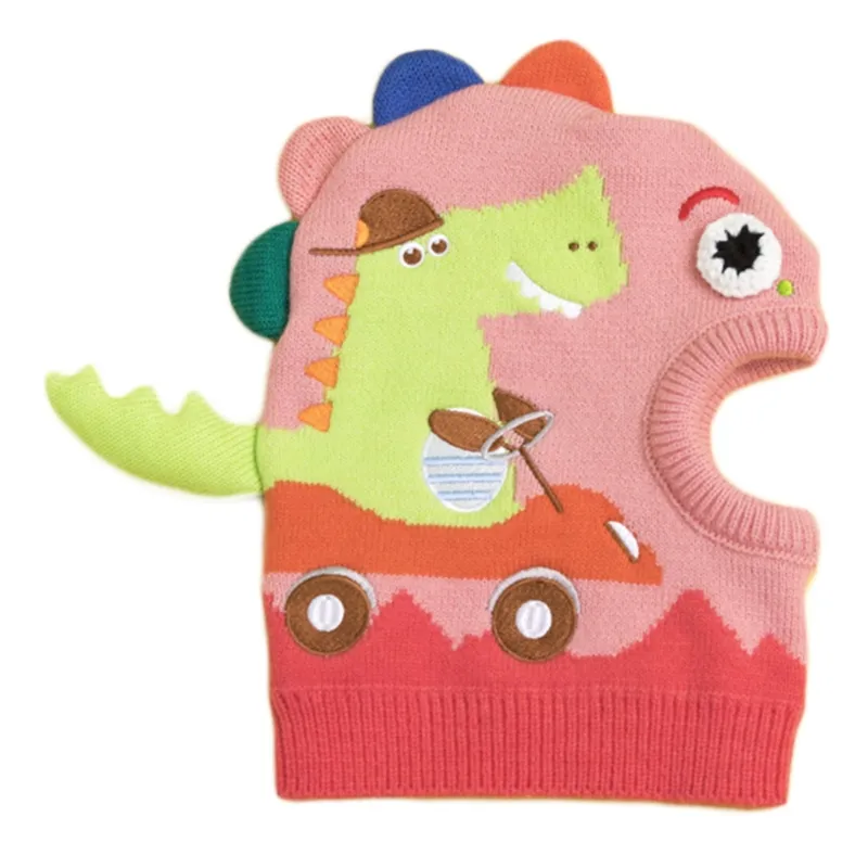 Berretti N7YD Per Pony/Dinosauro Sciarpa Invernale Lavorata A Maglia Completo Copricapo Passamontagna Antivento Attività All'aria Aperta Sport Baby Gi_voghion.com