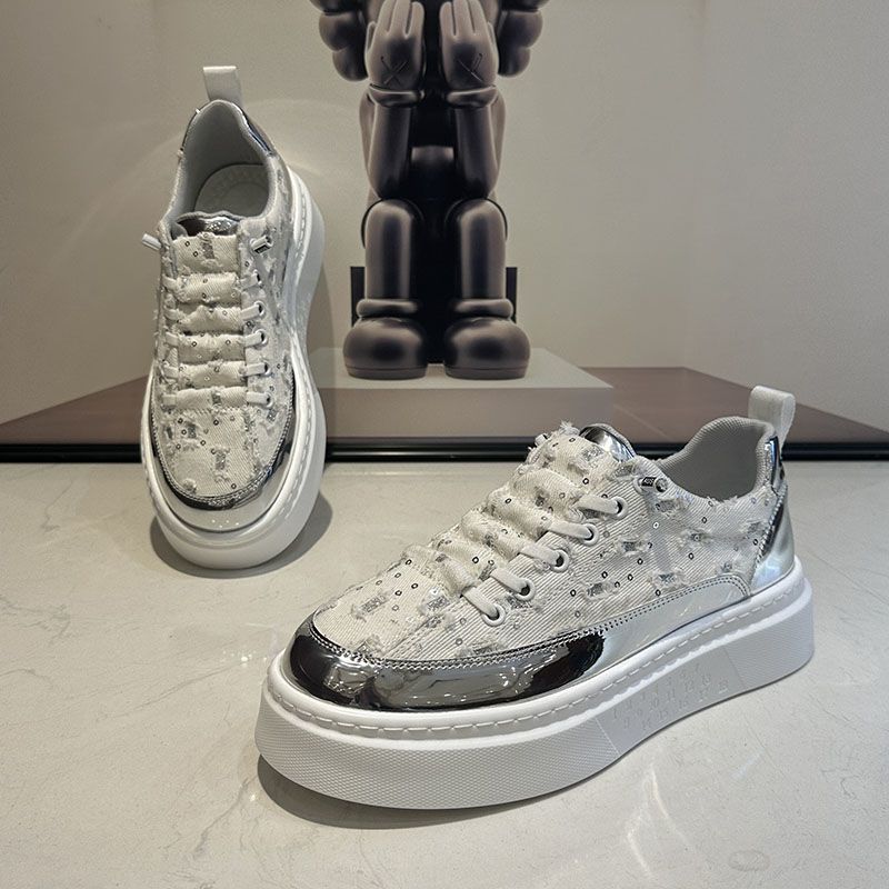 Sommer Neue Songgao Fashion Lazy mit Stoffoberflächenperforation Vielseitige Casual für Herren 2024 Trendy Board Schuhe_voghion.com