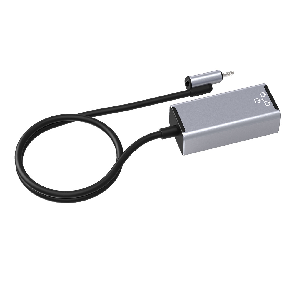 Ethernet-Adapter 8-polig auf RJ45 PD20W, Ladefunktion für externe 100-Mbit/s-Netzwerkkarte, Plug-and-Play-Gehäuse aus Aluminiumlegierung für iPhone/iPad_voghion.com