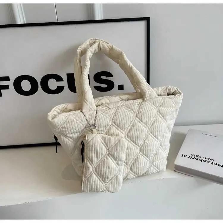 Damen Stepptaschen Set Große Schultertasche Und Handtasche_voghion.com