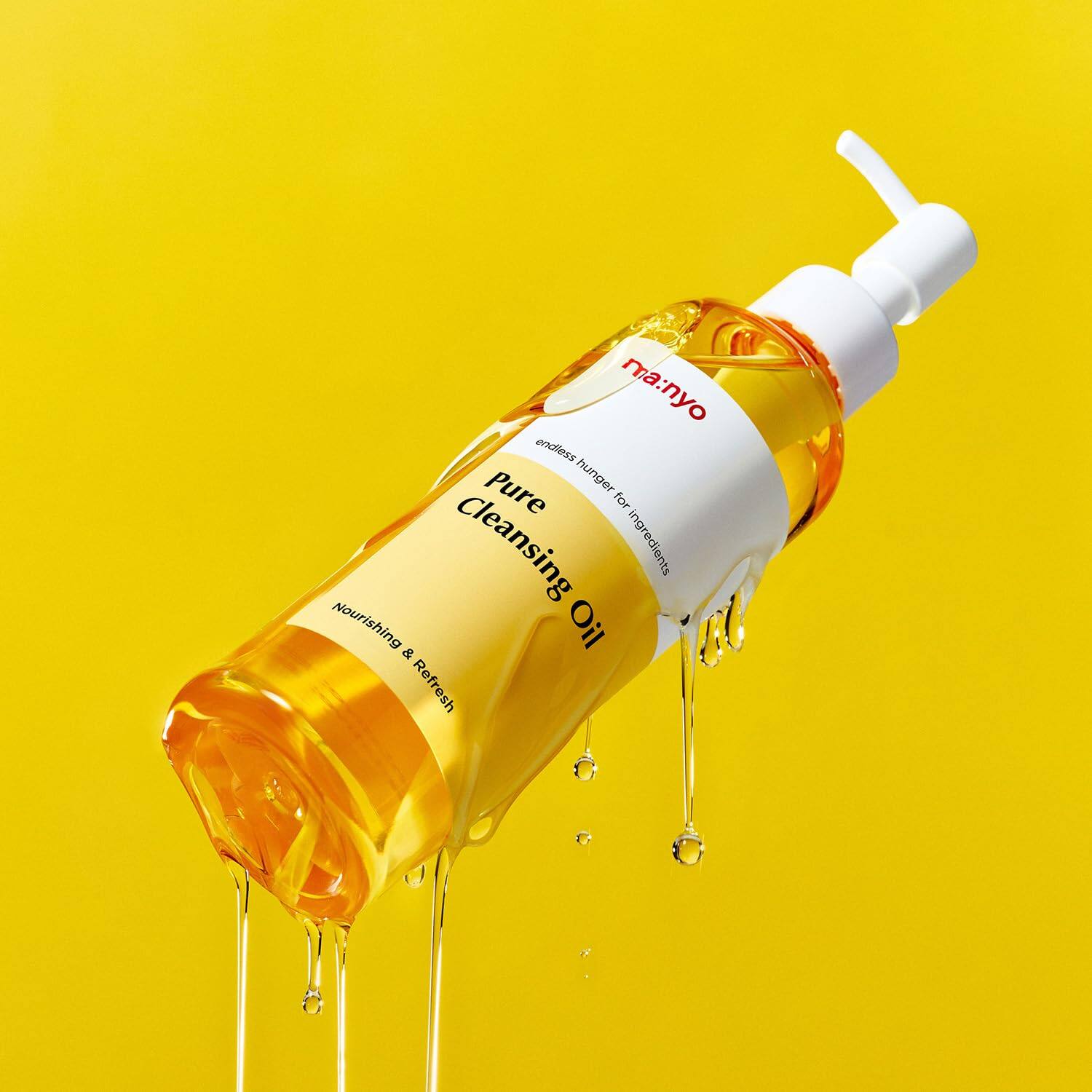 MANYO FACTORY Olio detergente puro coreano per il viso, scioglie i punti neri, rimozione quotidiana del trucco con olio di argan, per le donne_voghion.com