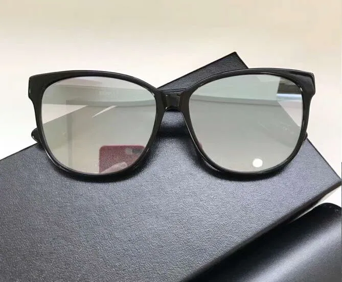 Occhiali da sole unisex designer cat eye per guida auto nero_voghion.com