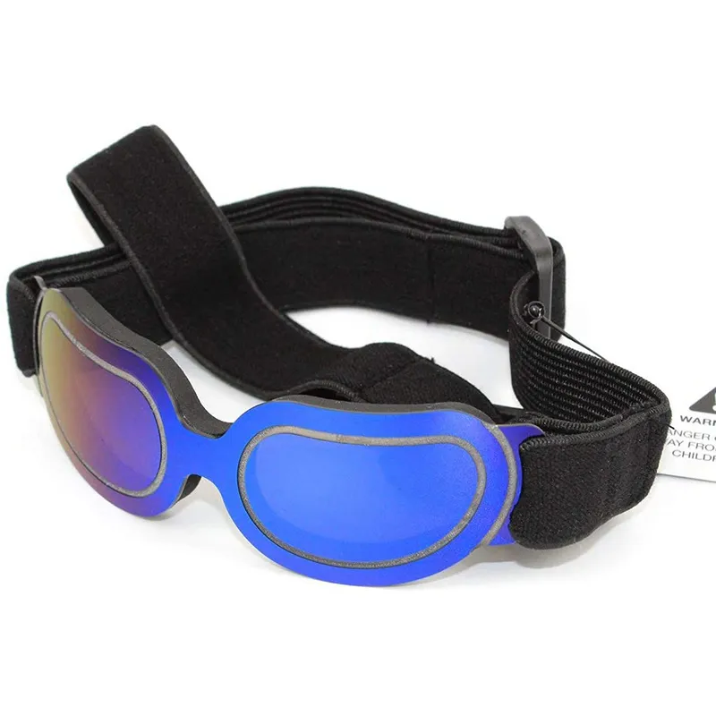 Lunettes de soleil tendance pour petits chiens, coupe-vent, anti-poussière, avec bande réglable pour protection UV_voghion.com