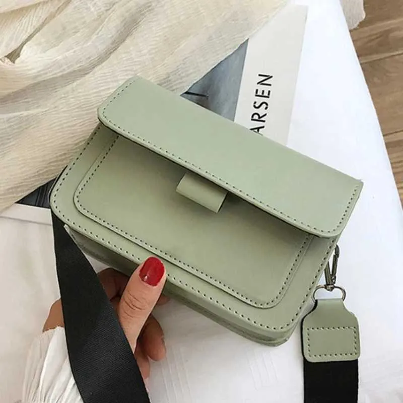 Borsa a tracolla piccola quadrata singola retrò da donna 2023 primavera nuova moda INS versatile con tracolla larga_voghion.com