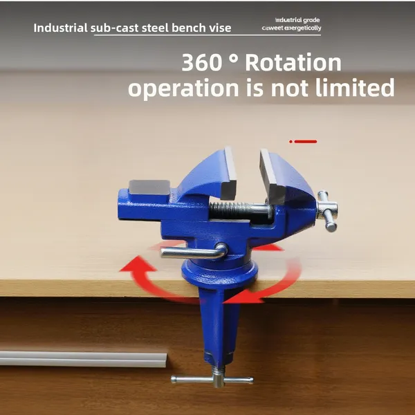 Industrial-grade Blue Table Vise, Precision Workbench Fixture, Heavy-duty Small Household Bench Vise 70 Type_voghion.com