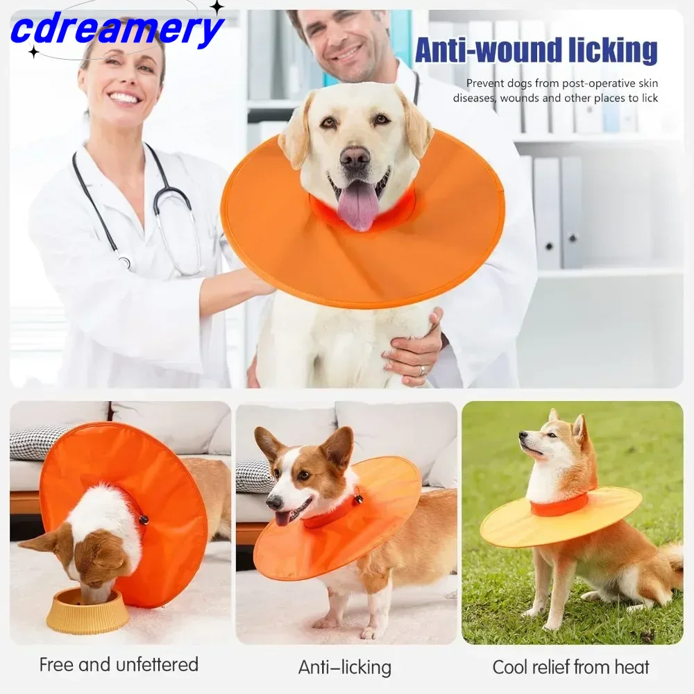 Medical Recovery Collar For Dogs, Soft Conical Collar For Dogs After Surgery, Adjustable And Breathable Collar For Large/medium/small Dogs_voghion.com