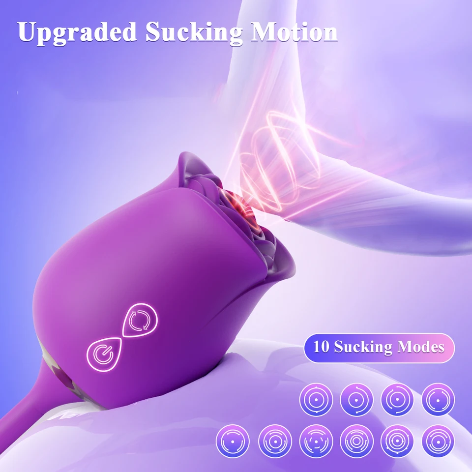 Rose Toy Saug- Und Stoßvibrator Für G-punkt Und Klitoris_voghion.com