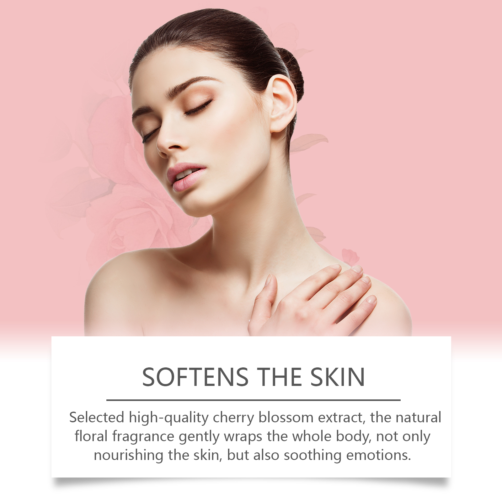 EELHOE Cherry Blossom Moisturizing Shower Gel Gently Cleanses The Body, Moisturizes And Moisturizes For A Long Time_voghion.com