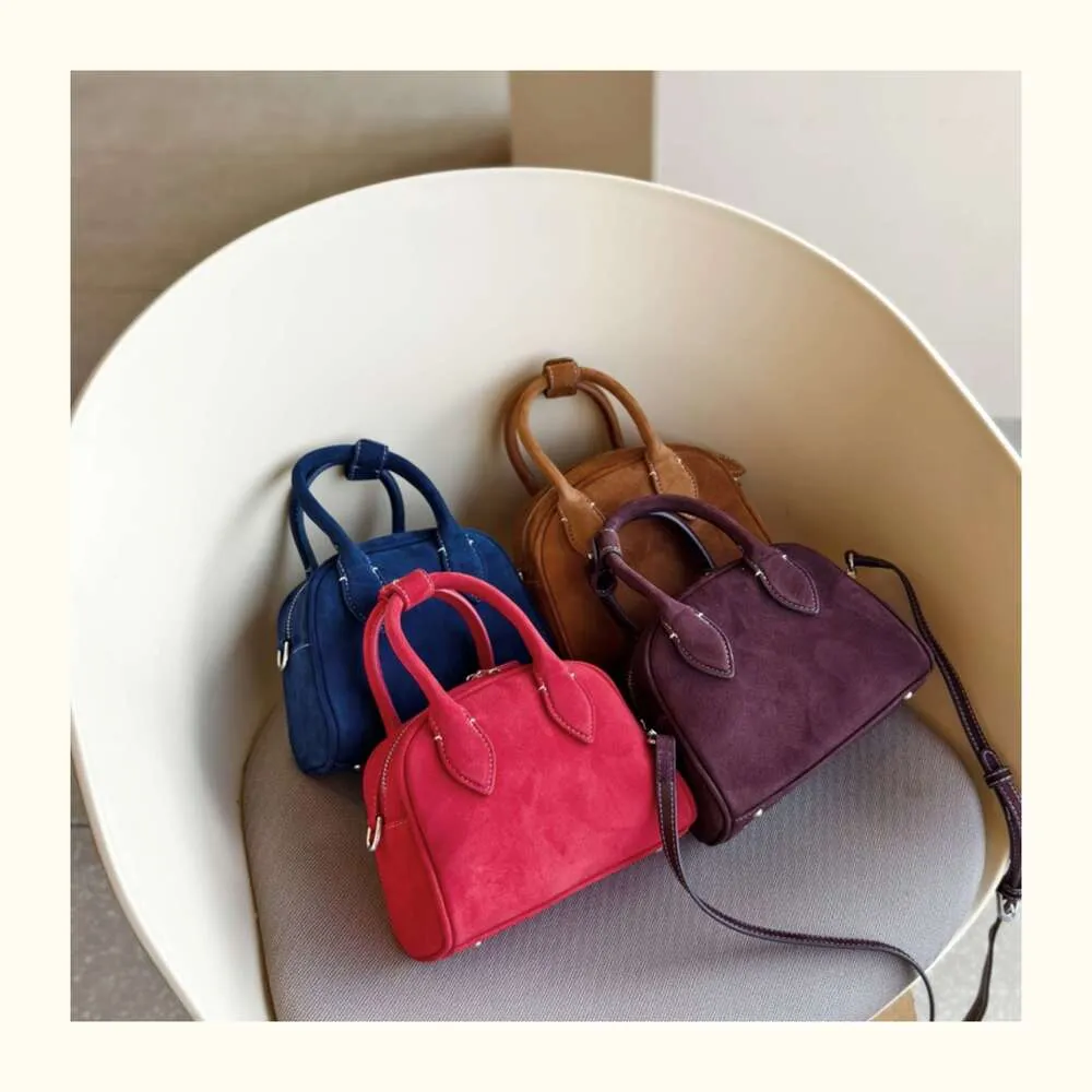 Sac à bandoulière rétro tendance en cuir véritable et daim pour femme_voghion.com