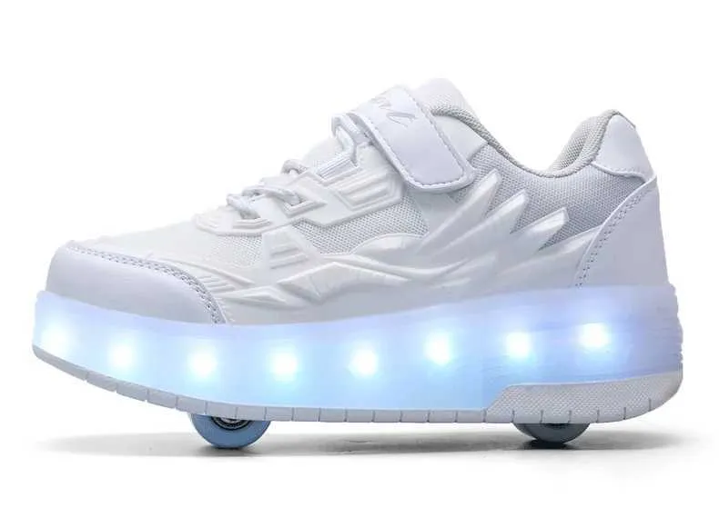 Düz Paten Erkek Kız Yanıp Sönen Işıklar İki Tekerlekli Paten Ayakkabı Led Işıklı Işıklı Spor Ayakkabılar Açık Hava Günlük Ayakkabılar_voghion.com