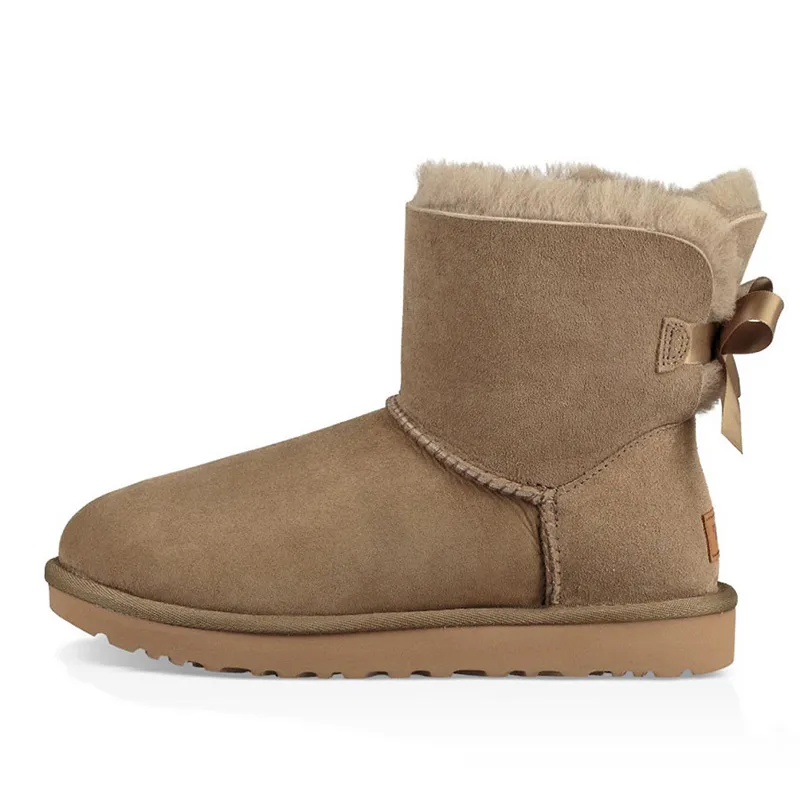 Snow Designer boots Women Winter Fashion Australia Classic Slip-On Short Ankle Knee Bow girl MINI Bailey Boot Womens_voghion.com