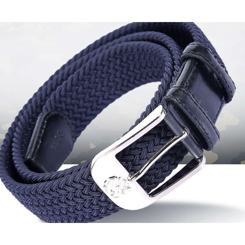 Stretch Canvas Casual Woven Pin Buckle Belt Quick Shake_voghion.com