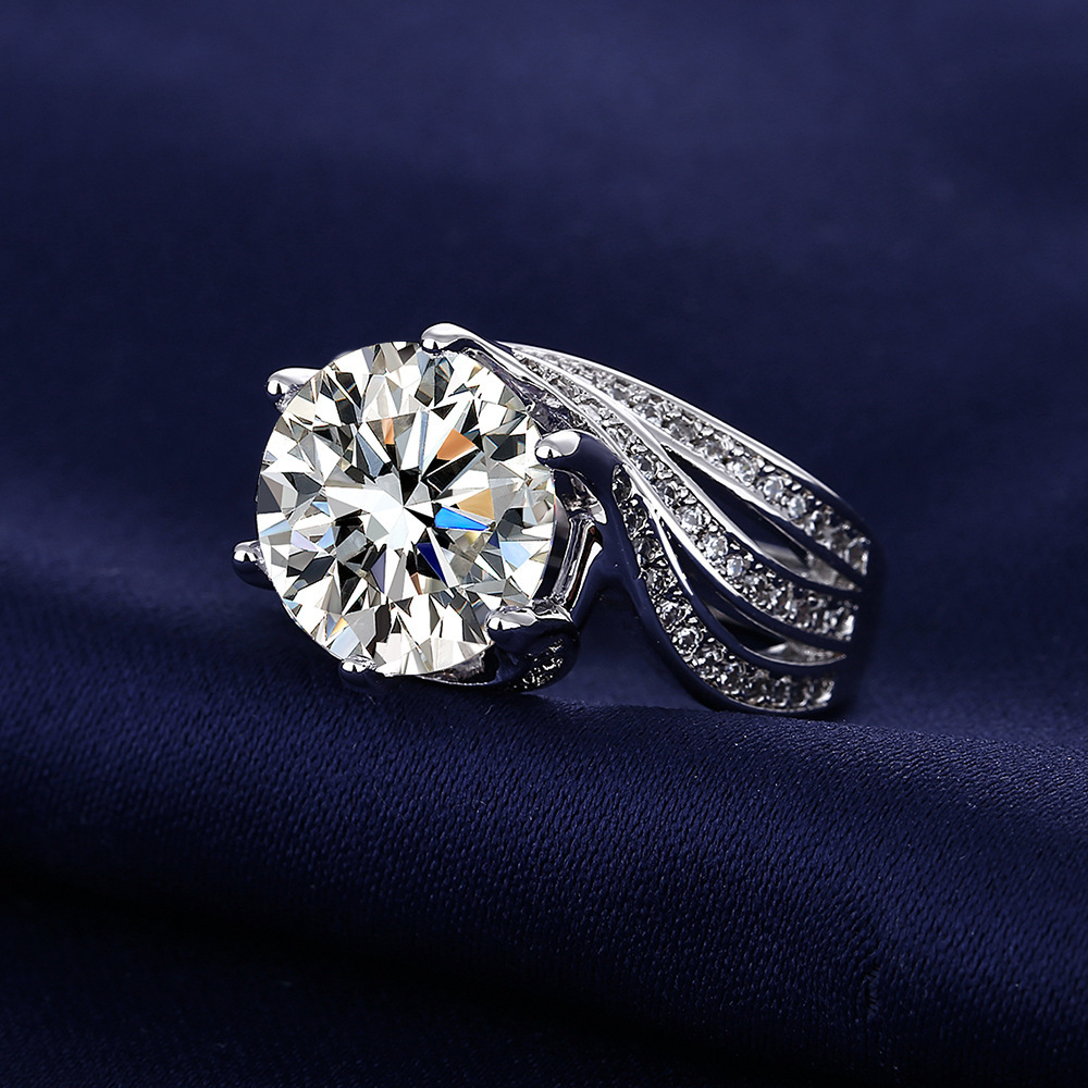 Explosive Sale Of Mozambican Rings Luxury 5-carat Women's Rings Engagement Proposal Wedding Opening Rings Valentine's Day Gifts_voghion.com