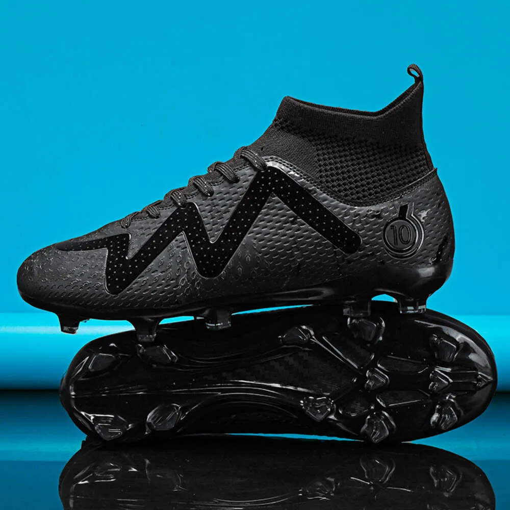 Costom Indoor Outdoor Professional Men Football Sneakers Boy Boots High Ankle Men's Cleats Training Soccer Shoes_voghion.com