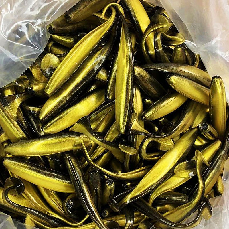 Luya Set Roll Tail Soft Long Throw Lead Head Hook T-Tail Fk Bait Sea Bass Bent Mouth Combination_voghion.com