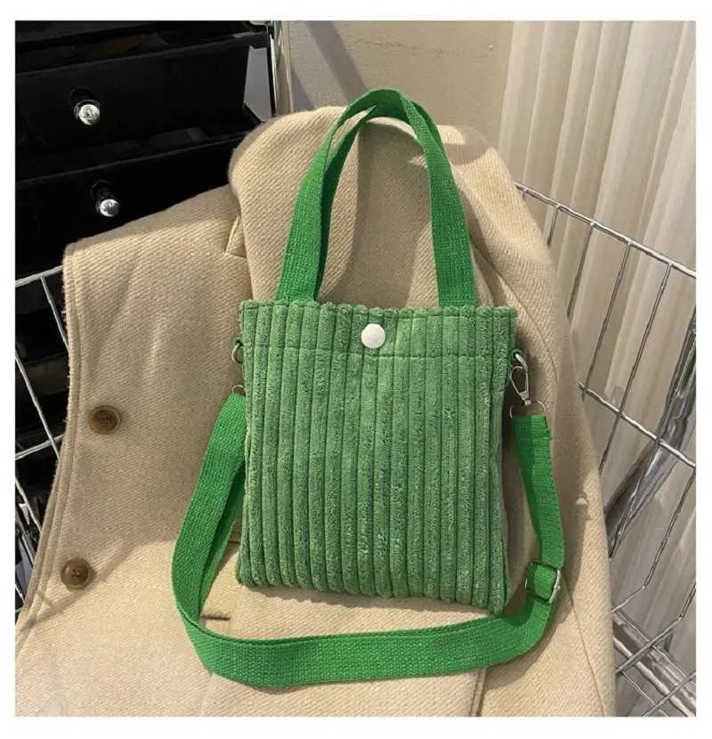 Modieuze mini corduroy bucket bag dames schouder- en tas_voghion.com