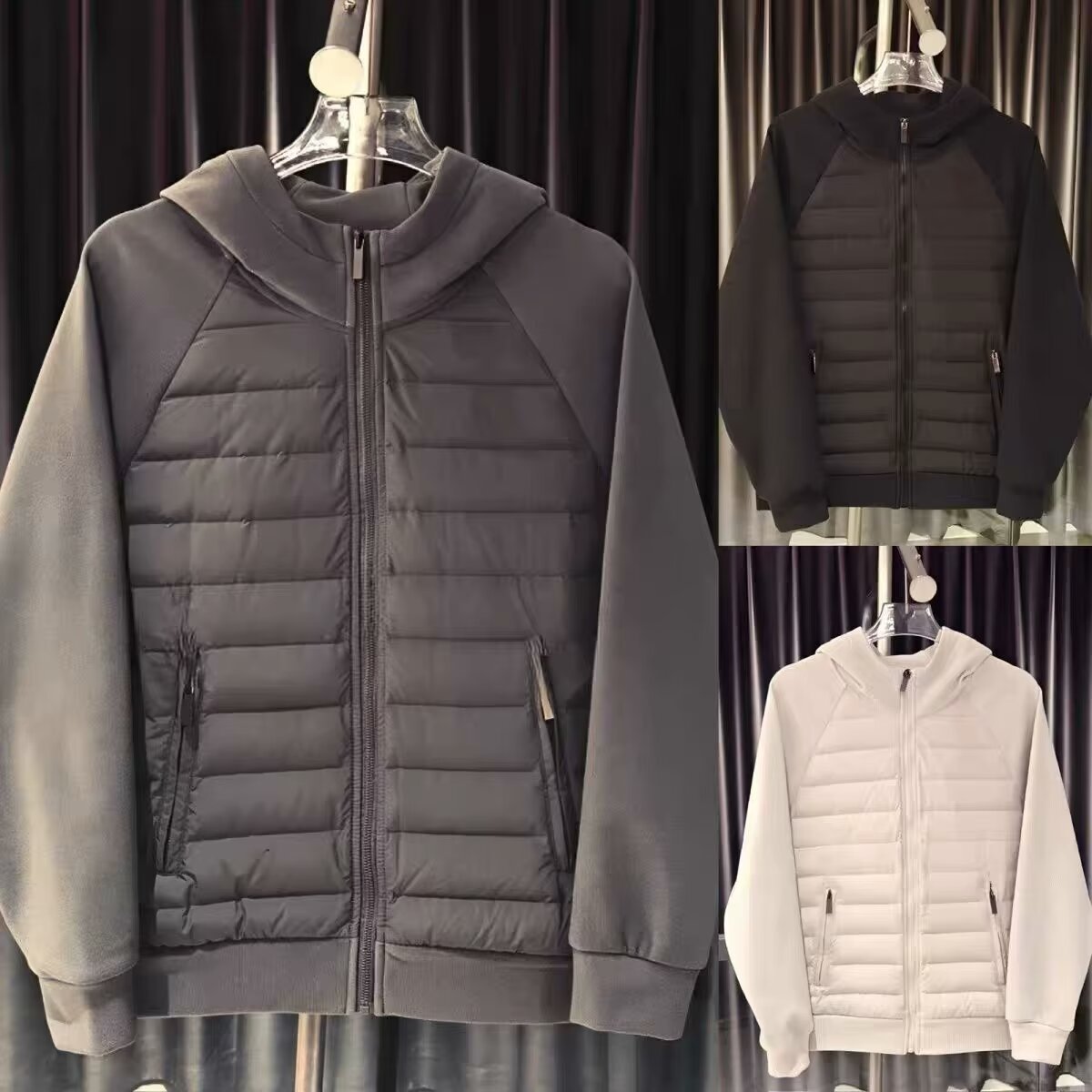 Ropa para hombre Ropa de trabajo juvenil de otoño e invierno Serie de montaña Chaqueta ligera de algodón de pato con capucha Chaqueta corta de algodón cálida para exteriores para hombre