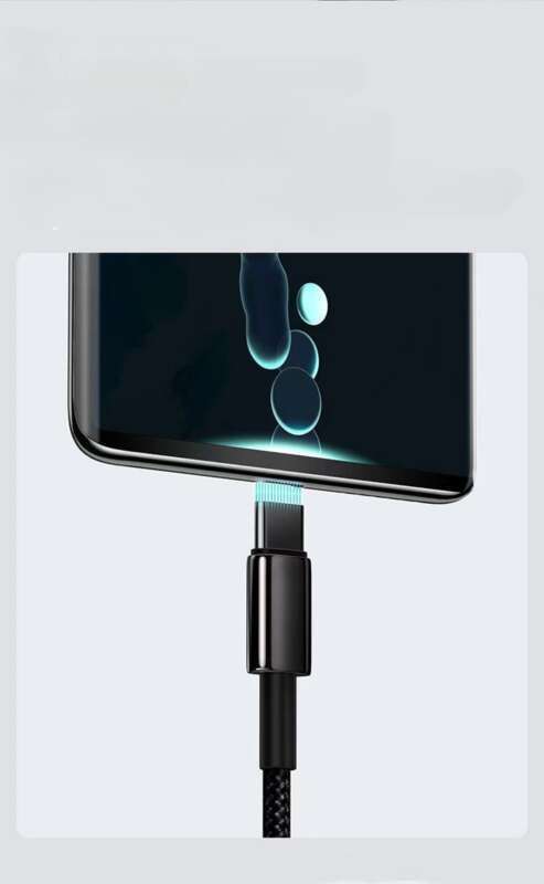 6A adatkábel Huawei Vivo mobiltelefonhoz, TypeC Honor gyors töltőkábel, fonott vezeték, új autómodell_voghion.com