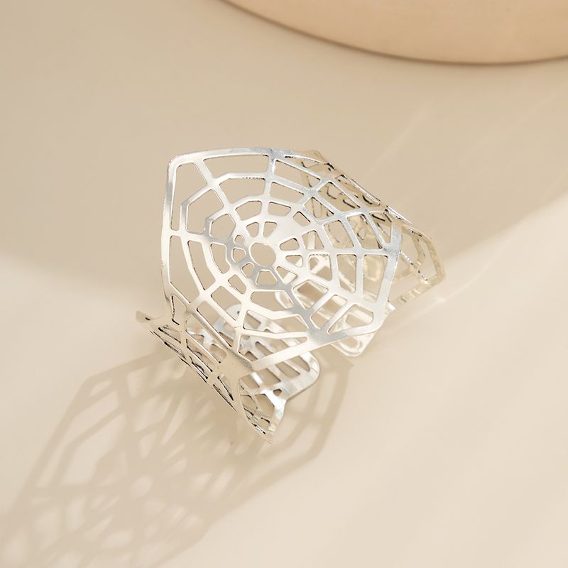 Bracciale da donna con foglia cava retrò, design minimalista francese, apertura a nicchia lucida_voghion.com