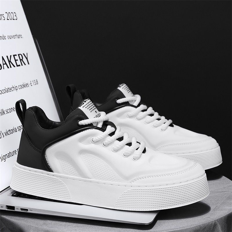 Men's 2024 summer new fashion breathable trend white board versatile sports and leisure shoes_voghion.com