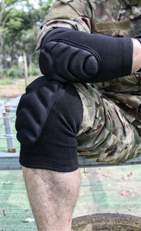 Ensemble de protection pour genoux, coudes et poignets, rampant tactique, anti-collision intégré, entraînement renforcé, sports de plein air_voghion.com