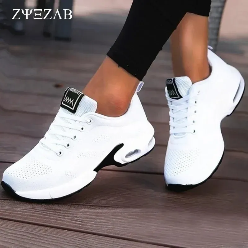 Trainers Casual Mesh Pink Women Flat Lightweight Soft Sneakers Breathable Footwear Womens Running Shoes 240612_voghion.com