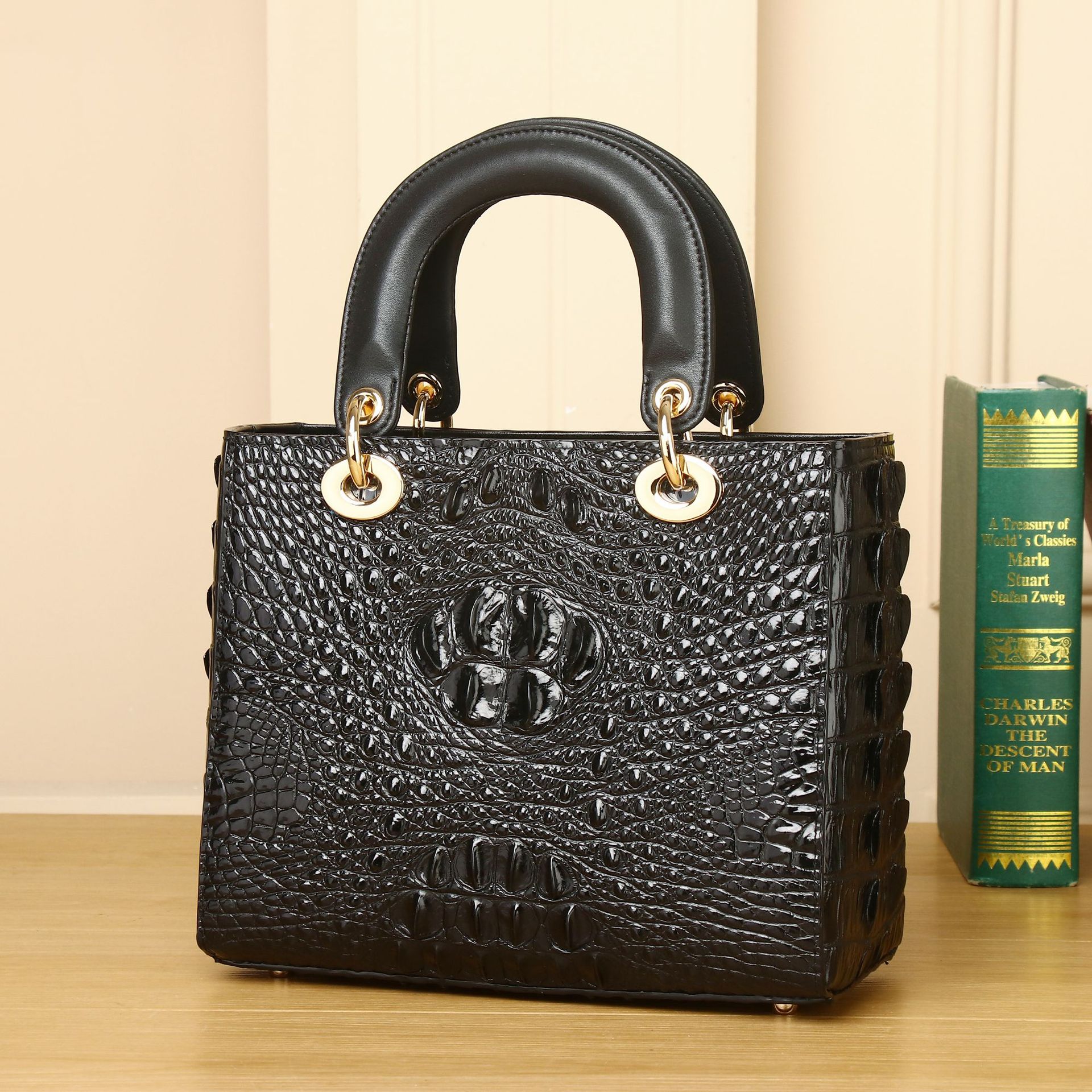 New Crocodile Bone Patterned Daifei Bag, Classic Women's Handbag, Single Shoulder Diagonal Cross Bag, Fashionable Women's Bag_voghion.com