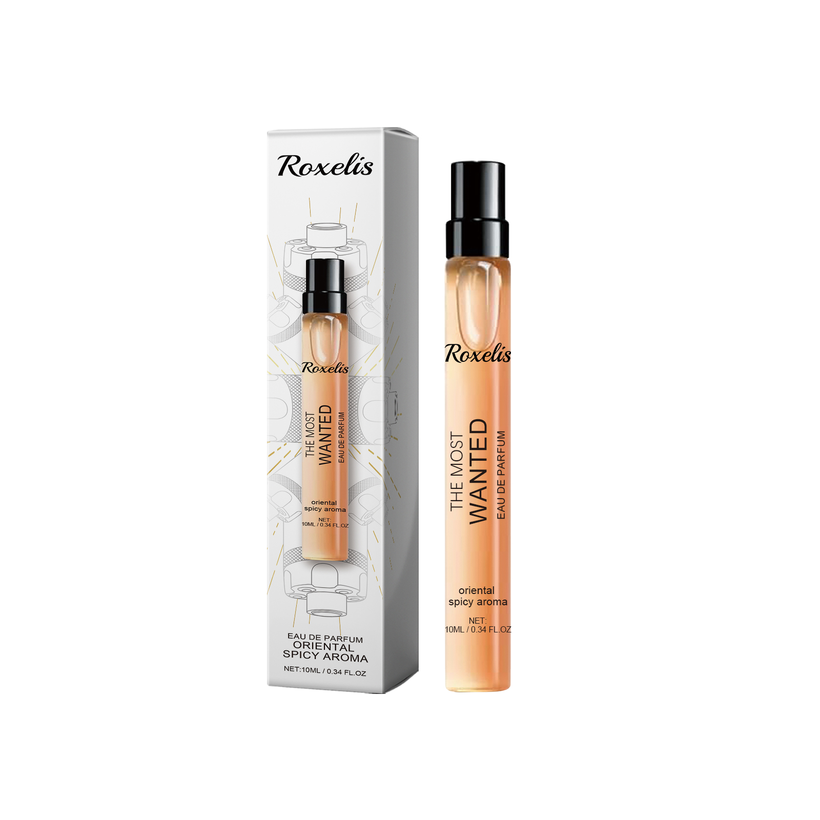 Roxelis Eau De Toilette Spray, Men's Perfume Cologne Citrus Perfume Fresh Charm Portable Fragrance Spray_voghion.com