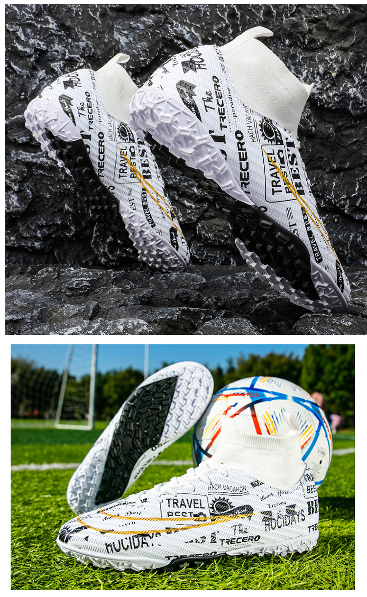 Men Soccer Shoes Outdoor Non-Slip AG/TF Football Boots Male Teenagers Adult Cleats Boys Breathable Comfortable Match_voghion.com