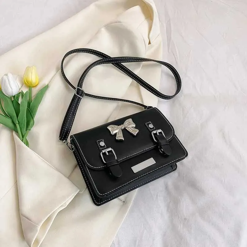 Kleine quadratische Tasche für Damen 2024 Neue Frühjahrs-/Sommermode süße Mädchenschleife personalisierte Pendel-Einzelschulter-Umhängetasche_voghion.com