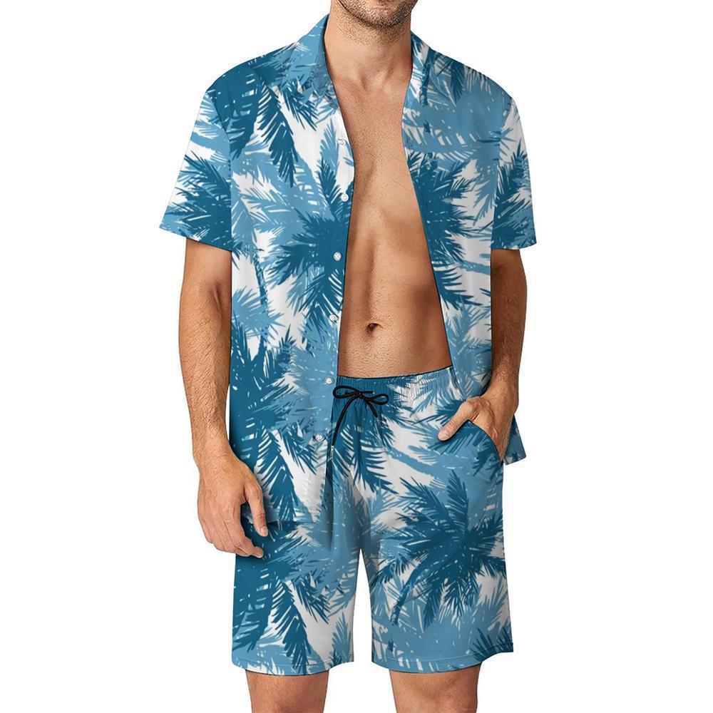 Ensemble imprimé en 3D pour hommes, chemise hawaïenne décontractée, short de sport de plage, nouvelle collection_voghion.com