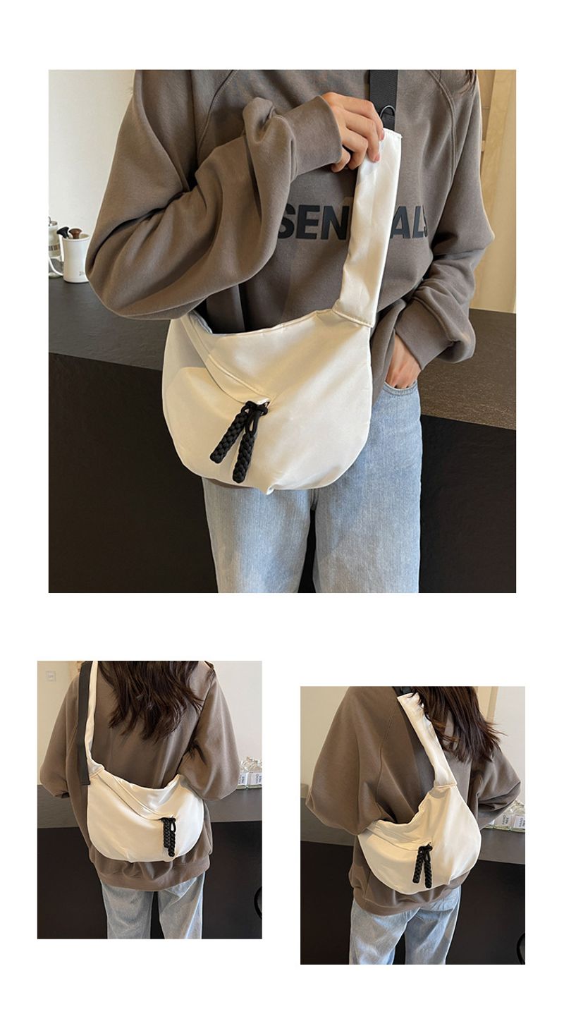 2024 Neue lässige, vielseitige, leichte Canvas-Tasche für Damen, einfache und modische Knödeltasche, große Kapazität,_voghion.com