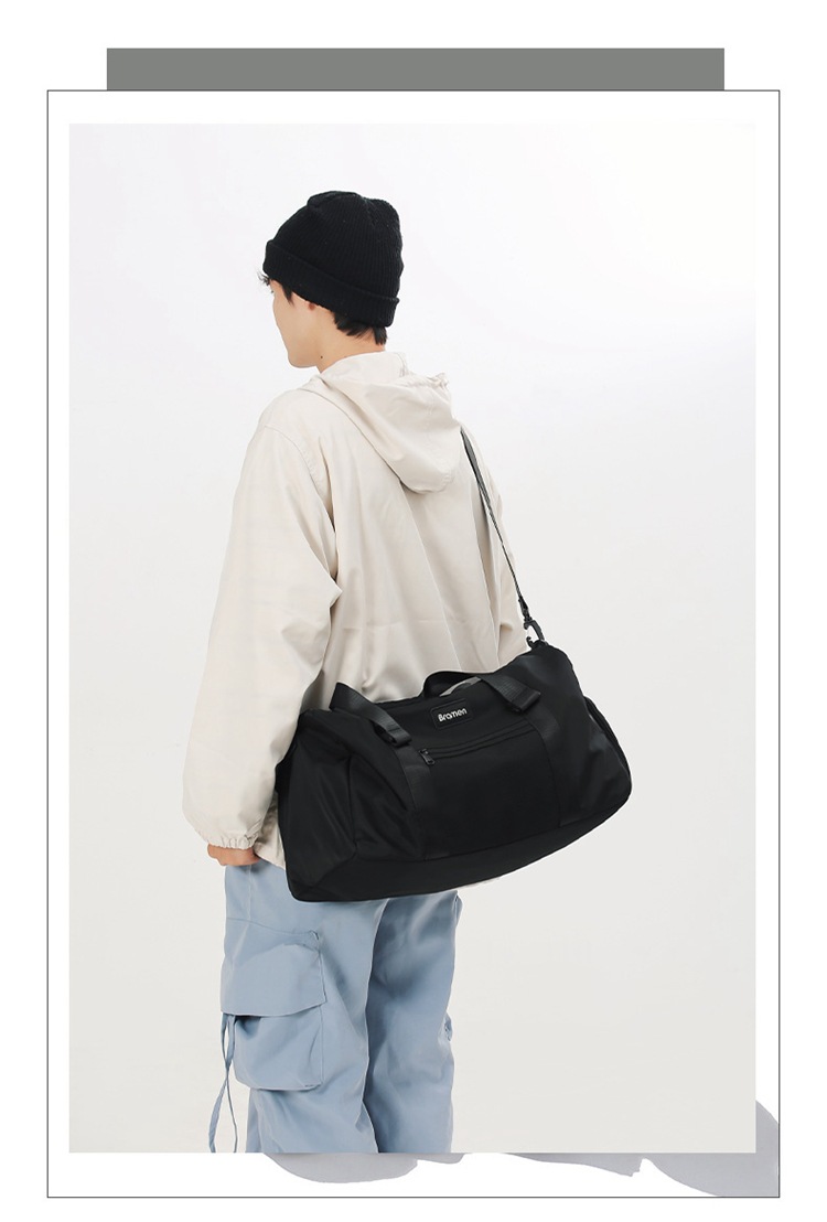 Men's and women's wet dry separation fitness bag, outdoor travel with shoe compartment luggage bag, can be used as a lever handbag_voghion.com