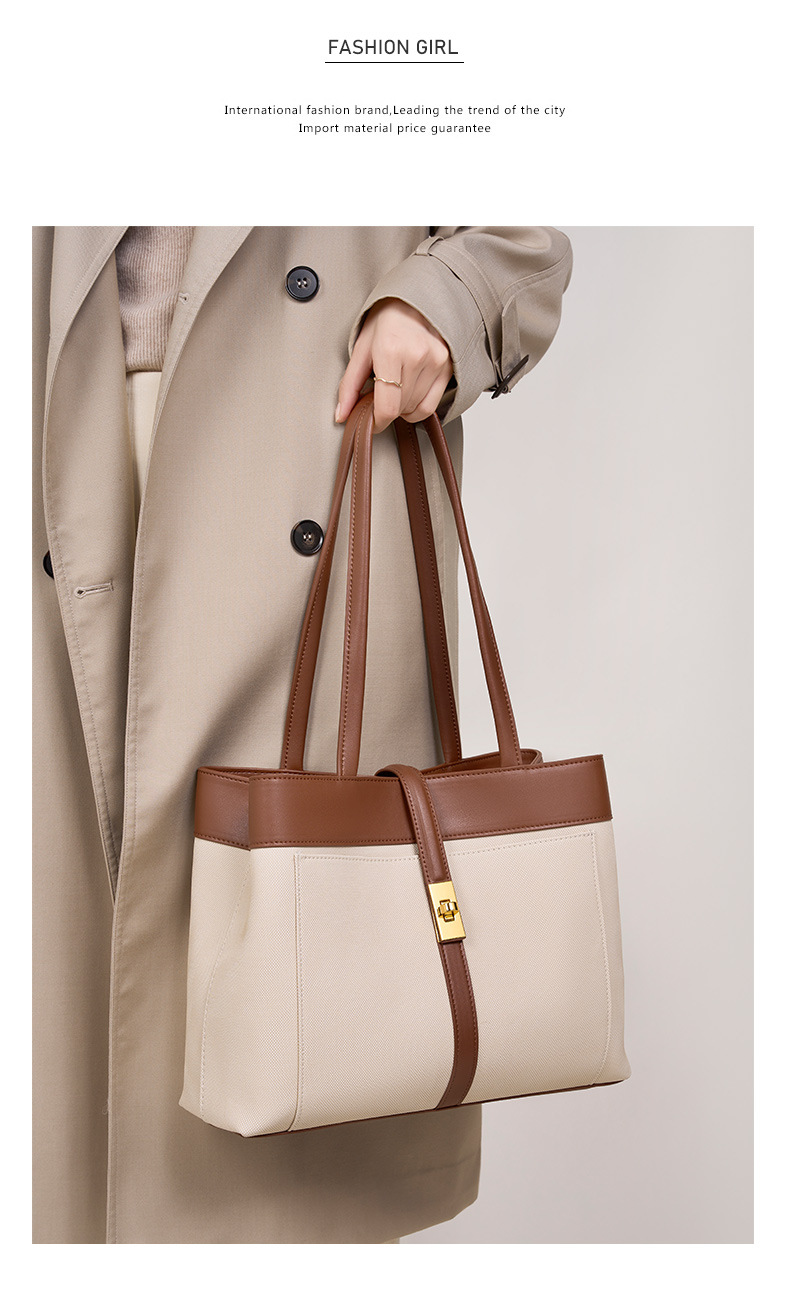 Women's Shoulder Tote Bag, Versatile Cowhide Commuter Handbag_voghion.com