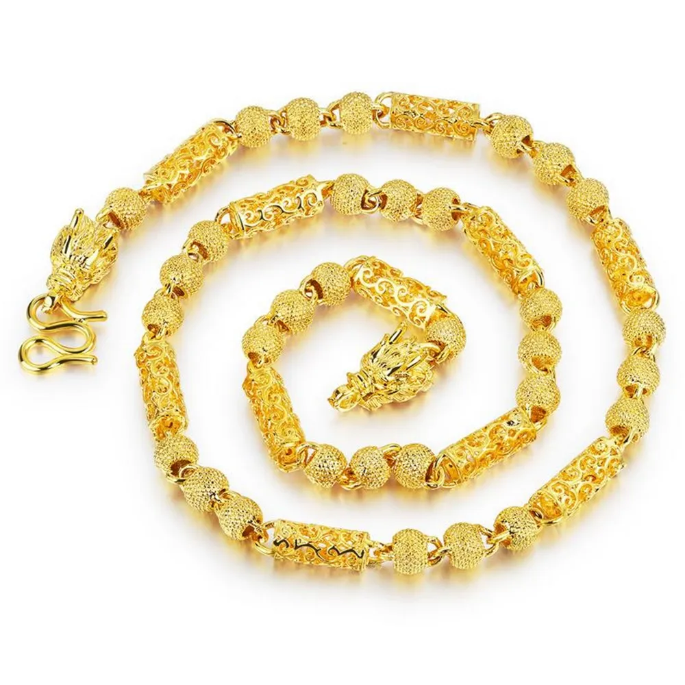 Chains Coarse Domineering Men Necklace Yellow Gold Filled Hip Hop Fashion Mens Chain Jewelry_voghion.com