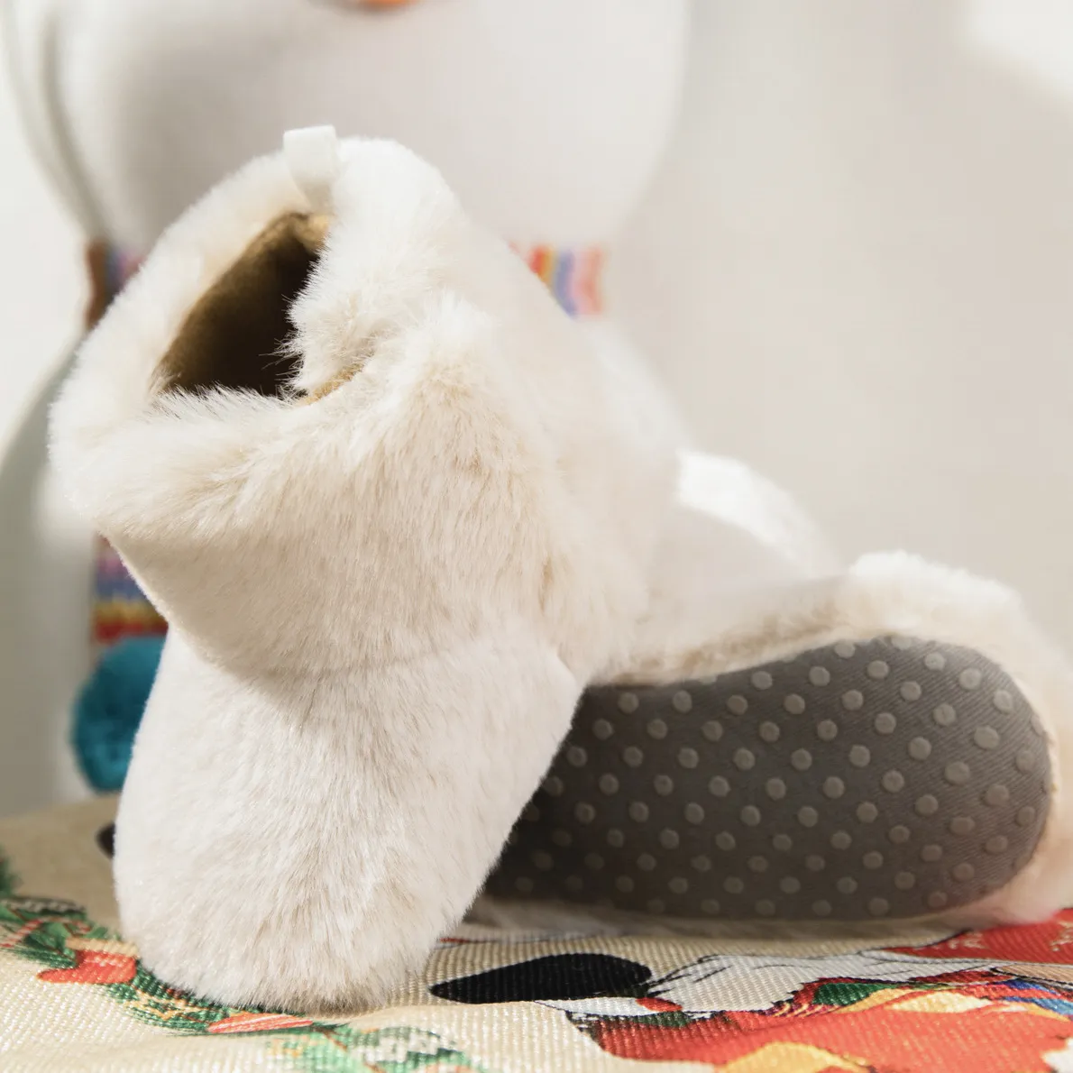 Babyschuhe für Neugeborene, Jungen und Mädchen, rutschfeste, weiche Sohle, Krippenschuhe, Cutefeet, Kleinkind, Plüsch, Flusen, warm, für den Winter, Prewalker_voghion.com