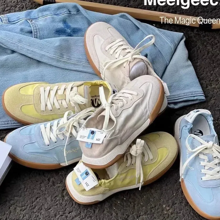 Série de ballet Entraînement allemand Été Petites chaussures blanches à semelle souple respirantes Forrest Gump Femmes Sports Loisirs Toile_voghion.com