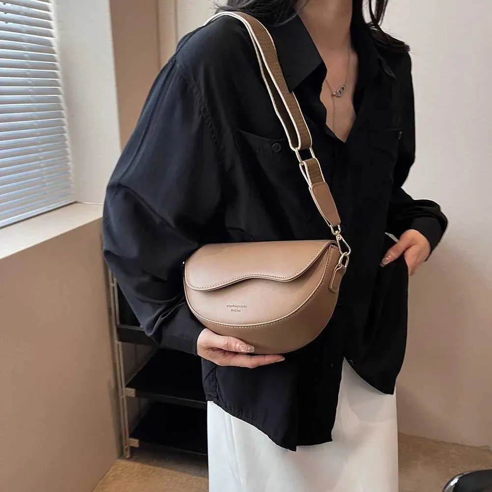 PU Leder Sattel Achselhöhle Taschen für Frauen 2023 Marke Schulter Crossbody Damen Vintage Unterarm Handtaschen Geldbörse Tasche_voghion.com
