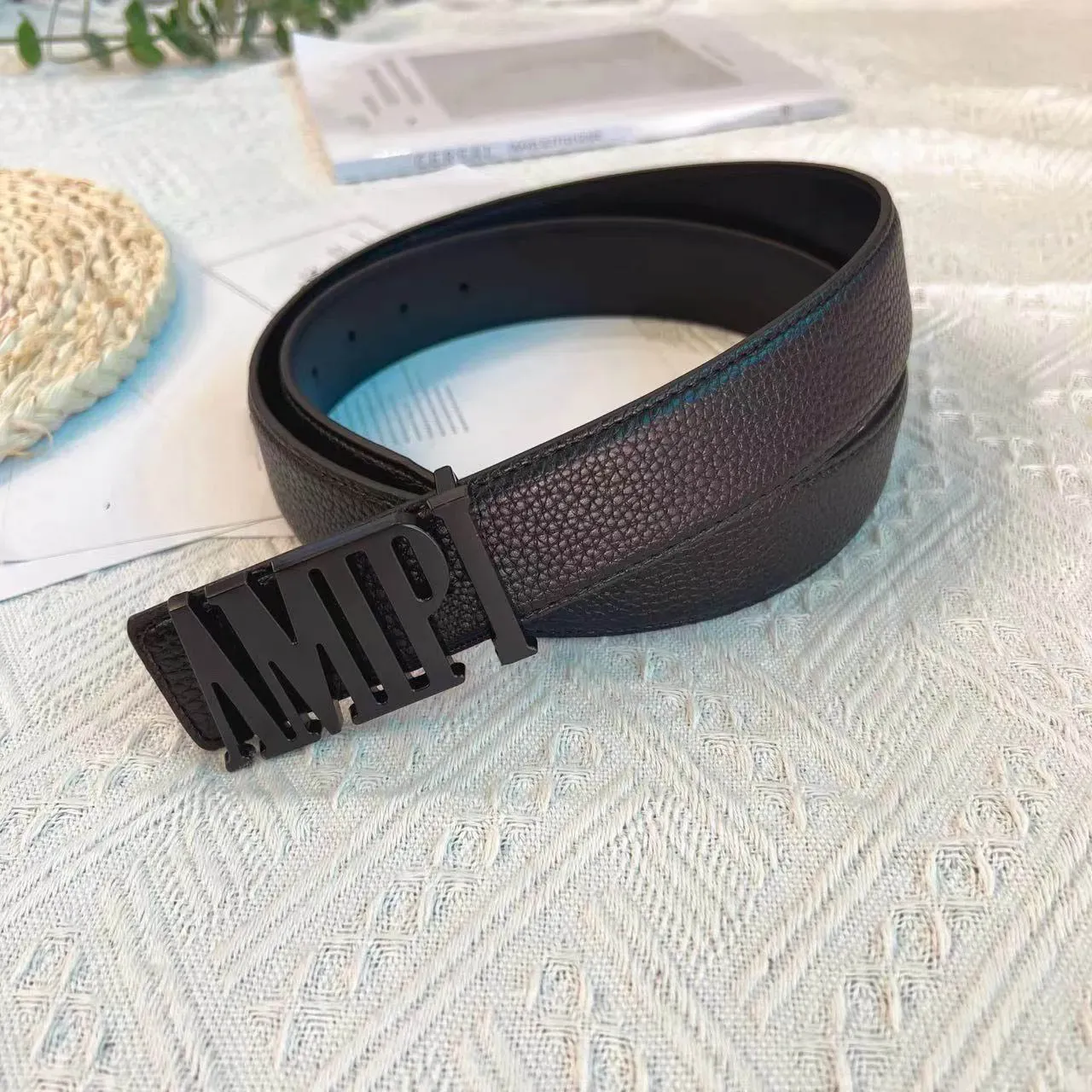 Cintura di marca da uomo con lettere di marca Cinture per donna Moda Cinture con fibbia Sier Cintura classica da ufficio Larghezza regali_voghion.com