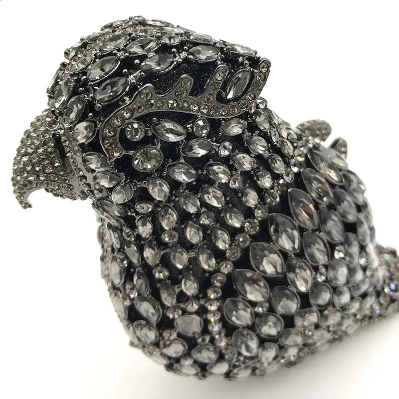 Ladies handbag Bridal wedding women evening party bag dias bird parrot clutches elegant crystal purse 240731_voghion.com