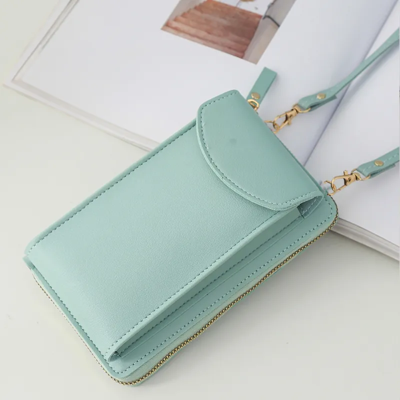 Yogodlns Lässige Handy-Umhängetasche für Frauen aus PU-Leder, multifunktionale Messenger-Handtasche mit Klappe, Damentasche_voghion.com