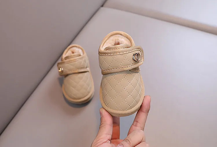 Bottes de neige chaudes d'hiver pour bébés garçons et filles Cutefeet Chaussures décontractées pour enfants Chaussures d'extérieur antidérapantes Plus Cachemire_voghion.com