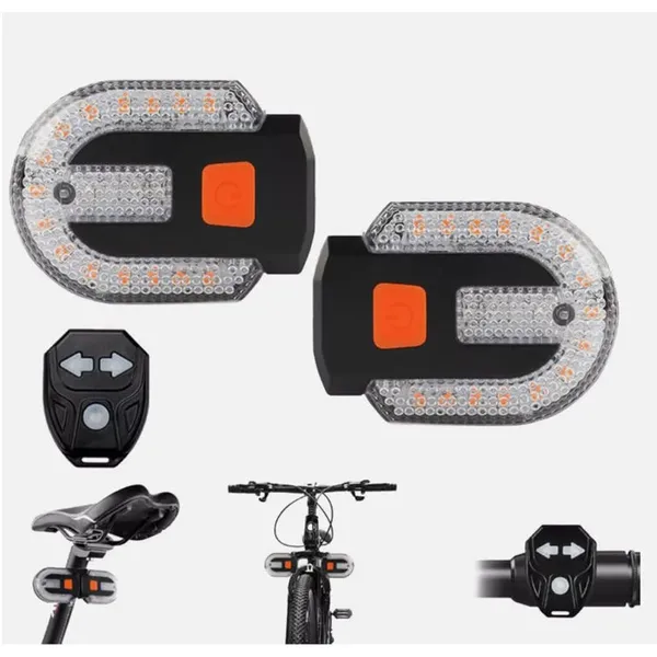 Fanale posteriore a LED per bicicletta con telecomando, 5 modalità, USB, impermeabile IPX5._voghion.com