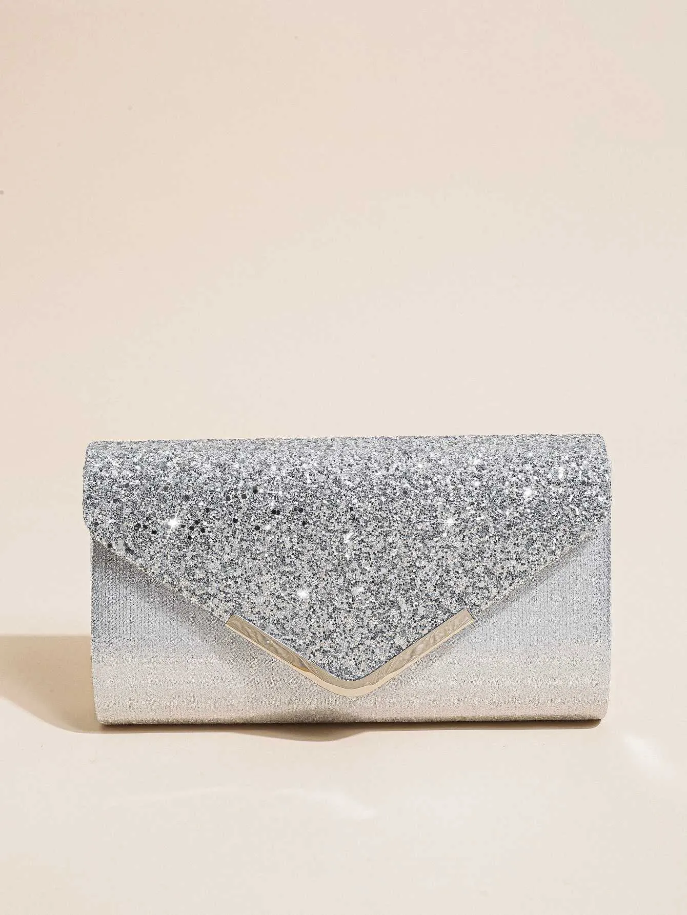 Womens evening envelope handbag promotion sequin clutch wallet shoulder chain cross body bag Y241019_voghion.com