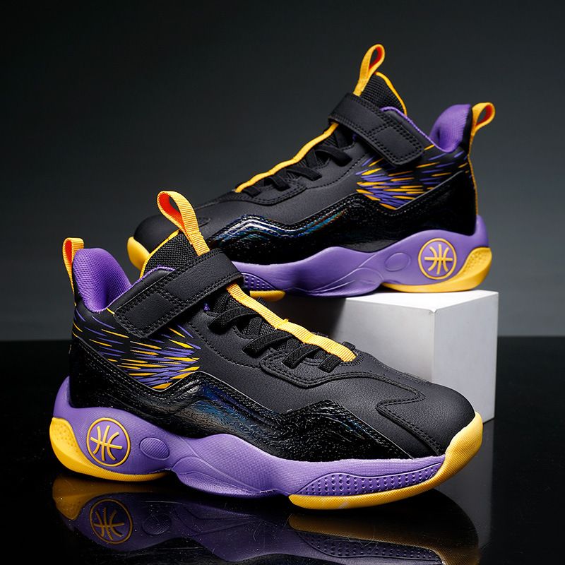 Boys' youth professional sneakers summer new children's sports basketball shoes_voghion.com