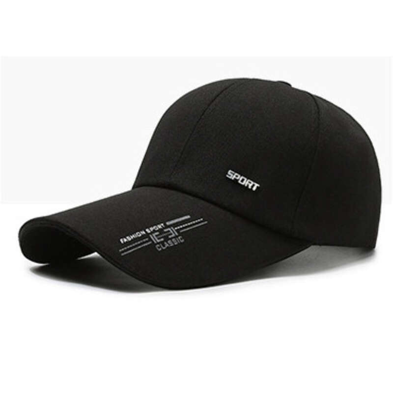 Baseballmütze, Schutz, Sonnenschutz, Angeln, Herren-Herbststil, großer Kopf, Hardtop-Entenschnabelkappe, Baseballkappe_voghion.com