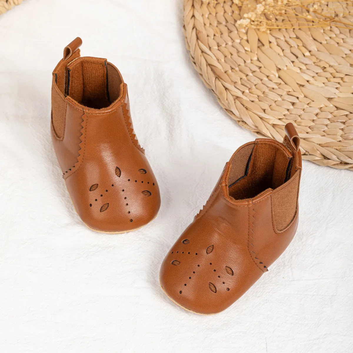 Muodikkaat vauvan saappaat, söpöt ja laadukkaat Littlesprouts-saappaat, pehmeät PU-liukuestepohjat, kevät ja syksy 0-18 kk_voghion.com