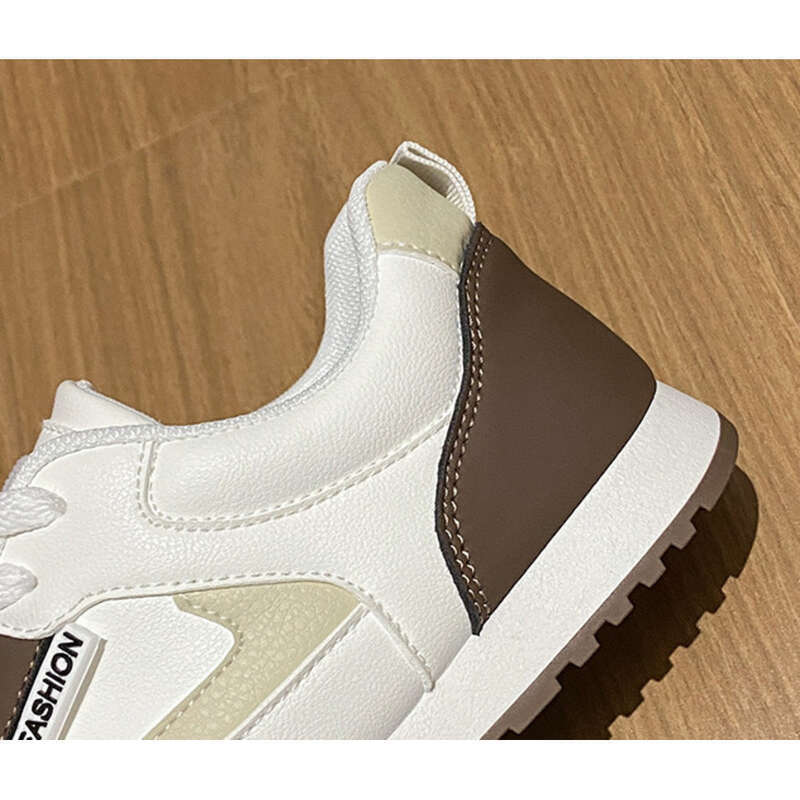 Baskets blanches femme style coréen polyvalentes running sport_voghion.com