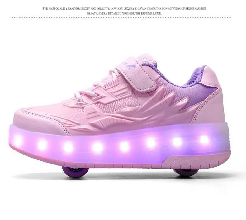 Düz Paten Erkek Kız Yanıp Sönen Işıklar İki Tekerlekli Paten Ayakkabı Led Işıklı Işıklı Spor Ayakkabılar Açık Hava Günlük Ayakkabılar_voghion.com